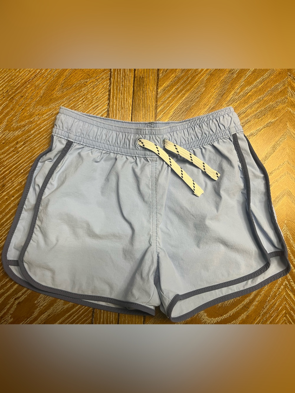 Crewcuts by J. Crew Girls Fishtail Hem Active Shorts with blue